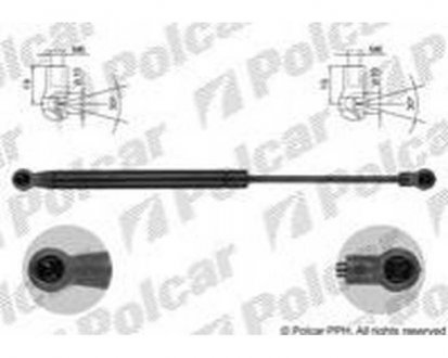 Амортизатор крышки багажника и капота CAPTIVA, 05.06-07.11 (96861594) Polcar 2550AW (фото 1)