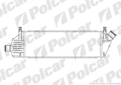 Радиатор воздуха (Интеркуллер) MICRA 03- (14461AY600) Polcar 2707J81X
