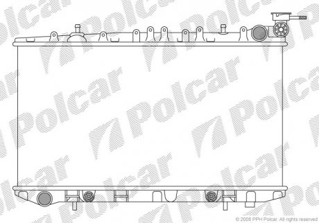 Радиатор охлаждения PRIMERA 91- (2146071J00) Polcar 272808-0