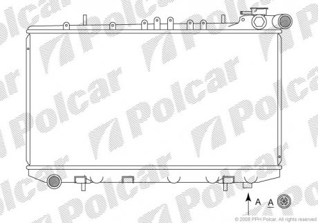 Радіатор охолодження Polcar 272808-3 (фото 1)
