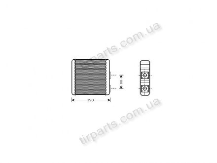 Фото автозапчасти радиатор обогрева ALMERA 96- (7040030101, 271406JH15, 7040030101, 5658030101, 271401N700, 2714085E00) Polcar 2728N8-1