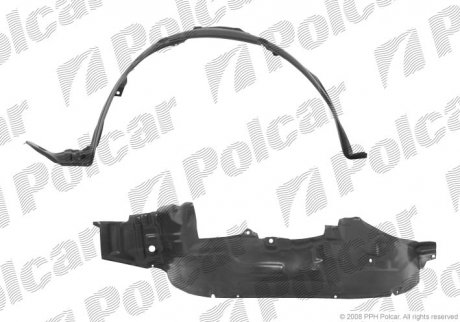 Фото автозапчасти подкрылок левый NISSAN ALMERA 96- (L-63842 0N 000) Polcar 2731FL-1