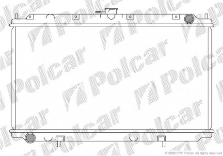 Радиатор охлаждения PRIMERA 96- (214102F600, 21400EQX00) Polcar 273208-2