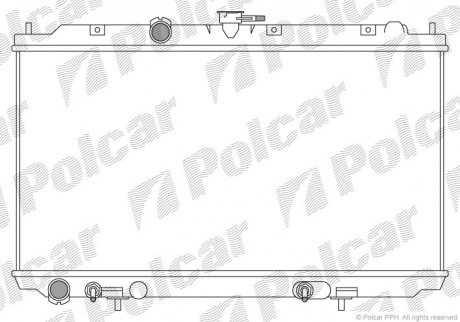 Радіатор охолодження PRIMERA 02- (21460AV600) Polcar 273408-1