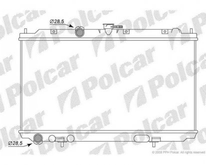 Фото автозапчасти радіатор охолодження Polcar 2734084K