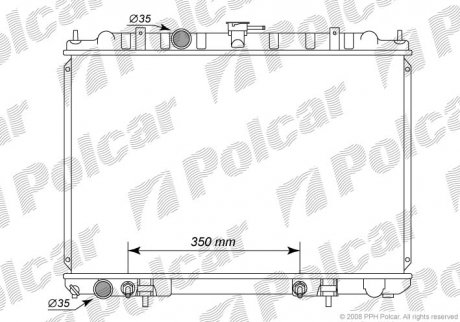 Фото автозапчастини радіатор охолодження Polcar 2746081K