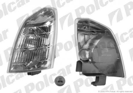 Фото автозапчастини вказівник повороту передній NISSAN X-TRAIL, 01- (26135-8H700, 26135-8H70A, 261358H700, 261358H70A) Polcar 274619-E