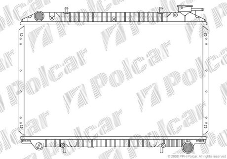 Фото автозапчасти радіатори охолодження Polcar 275008-7