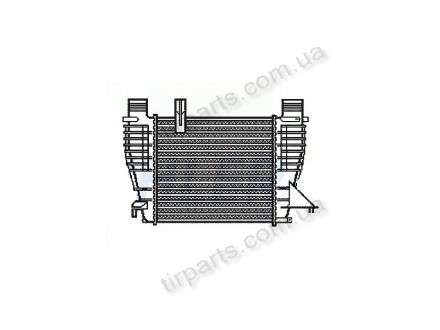 Радиатор воздуха (Интеркуллер) TIIDA (14461EM00A) Polcar 2758J8-1