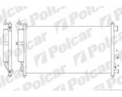 Фото автозапчасти радиатор кондиционера NISSAN TIIDA (92100EL00A, 92100EL000) Polcar 2758K8C2