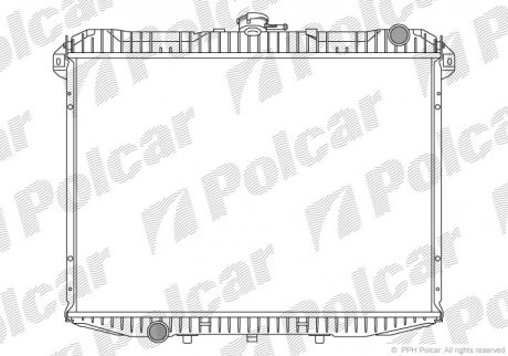 Радіатор охолодження MAVERICK 93-01 (214100F121, 1953239) Polcar 2770082