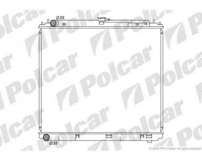 Фото автозапчастини радіатор охолодження NAVARA (21410EB30A, 21410EB31A) Polcar 2782081K