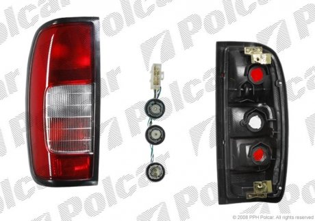 Фото автозапчасти фонарь задний NISSAN PICKUP, 98- (26555-3S225, B65553S20A) Polcar 279687-E