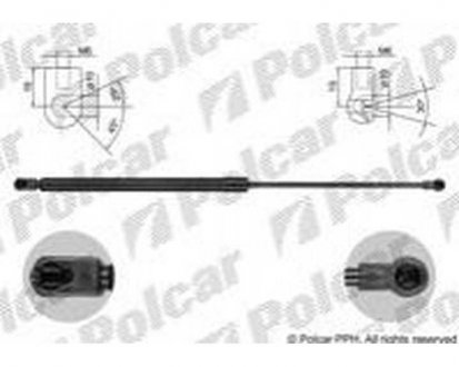Амортизатор кришки багажника і капота Polcar 27C1AB