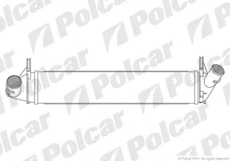 Интеркулер Dacia Logan/Duster 1.5Dci 08- DUSTER (8200409045) Polcar 2801J8-1