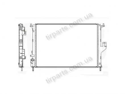 Фото автозапчасти радиатор охлаждения DUSTER (8200735039) Polcar 282008-3