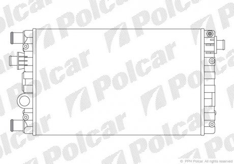 Радиатор охлаждения SEICENTO 98- (46558704) Polcar 300208A1