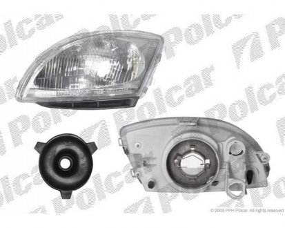 Фото автозапчасти фара основная FIAT SEICENTO, 98-10 (46514923, 46511348, 46514925, 46511349) Polcar 3002091E