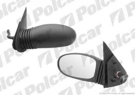 Зеркало наружное левый FIAT SEICENTO 98- (46511444) Polcar 3002511E (фото 1)