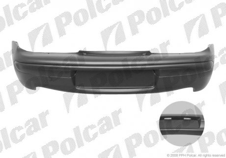 Бампер задній FIAT SEICENTO 98- (735250373) Polcar 300296-2 (фото 1)