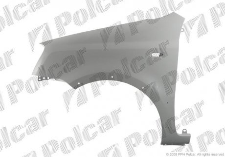 Крыло переднее правое FIAT PANDA 4x4 03- (51730820) Polcar 3003021 (фото 1)