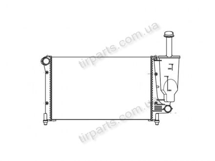 Фото автозапчастини радіатор двигуна (МКПП) Fiat Panda 1.1-1.4Cng 09.03- Polcar 300308A5