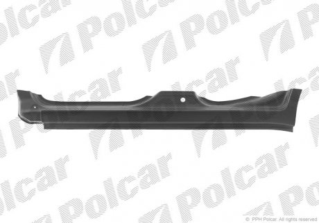 Порог правый FIAT PANDA, 03- (71734758) Polcar 3003422 (фото 1)