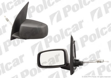 Дзеркало зовнішнє правий FIAT PANDA 03- (735407995, 71732869, 735357185) Polcar 3003521M