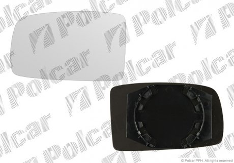 Вставка наружного зеркала левая FIAT PANDA, 03- (71732870) Polcar 3003544M (фото 1)