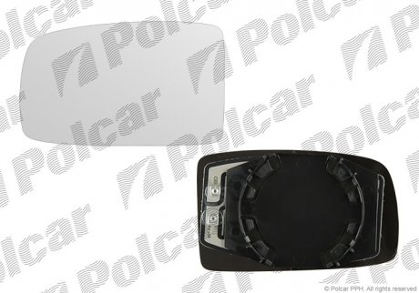 Вставка наружного зеркала левая FIAT PANDA, 03- (71732871) Polcar 3003545M