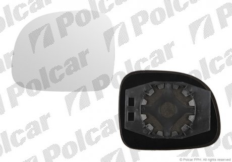 Вставка зовнішнього дзеркала права FIAT PANDA, 03- (71754720, 71771201) Polcar 3003556M