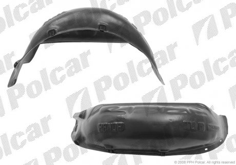 Фото автозапчасти подкрылок правый FIAT PANDA 03- Polcar 3003FP5Q