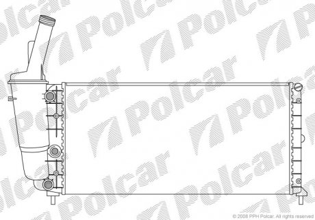 Радиатор охлаждения Y 96- (46527489) Polcar 301708-0