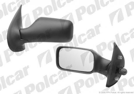 Зеркало наружное левый FIAT PUNTO 3-D 93- (71712581, 5895300, 5894413, 5895314) Polcar 3017511E