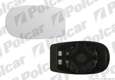 Вставка наружного зеркала левая=правая FIAT PUNTO II 99- (71716194) Polcar 3022544M