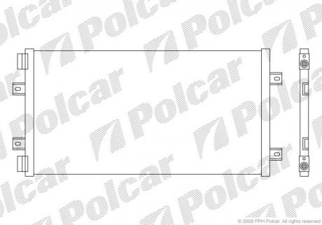 Радиатор кондиционера FIAT PUNTO II 99- (46799862) Polcar 3022K8C4