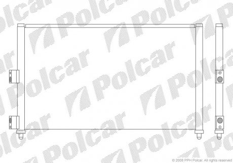 Радіатор кондиціонера Polcar 3023K8C3 (фото 1)