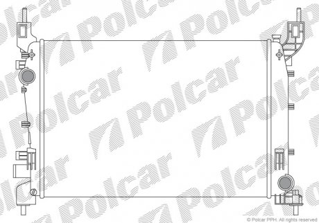 Радиатор охлаждения LINEA (51784706) Polcar 3025081