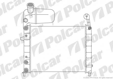 Фото автозапчасти радиатор охлаждения TIPO 88- (7632019, 7739073) Polcar 3026084