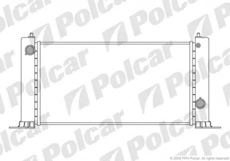 Радиатор охлаждения STILO (46799894) Polcar 303008-1 (фото 1)