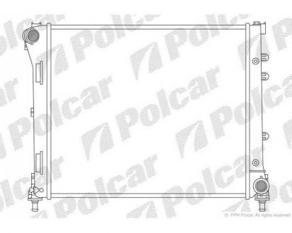 Фото автозапчасти радіатор охолодження Polcar 303508-3