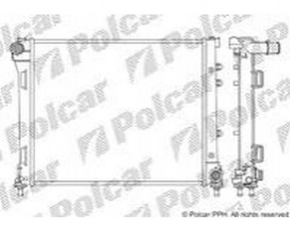 Фото автозапчасти радіатор охолодження Polcar 3035083X