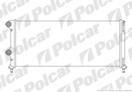 Радіатор охолодження DOBLO 00- (51779233, 46807378) Polcar 304008A5