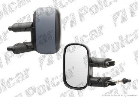 Зеркало наружное левый FIAT DOBLO 01- (735461261, 735296233, 735394524) Polcar 3040511M (фото 1)