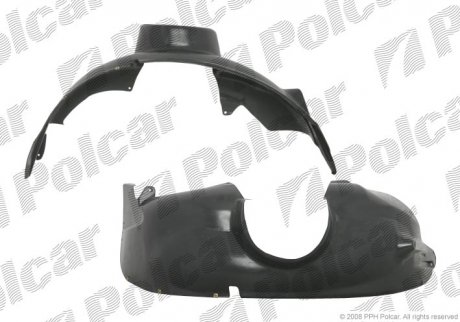 Подкрылок правый FIAT DOBLO 01-/06- (46747451) Polcar 3040FP-1