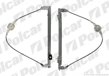 Стеклоподъемник ручной FIAT DOBLO 01-05 (46810621) Polcar 3040PSM1