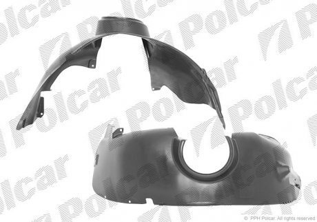 Підкрилок лівий DOBLO, 06-10 (51755107) Polcar 3041FL1X (фото 1)