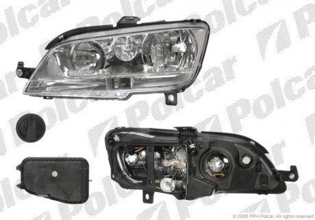 Фото автозапчасти фара основная FIAT IDEA, 04-/06- (51780722, 517807220) Polcar 3044092E