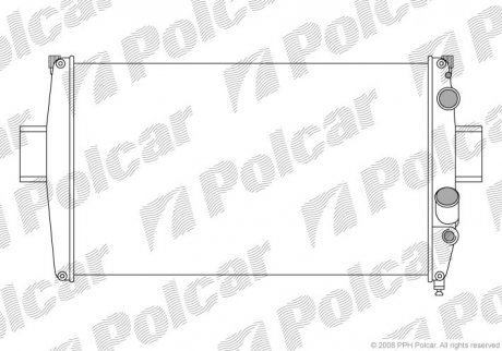 Радиатор охлаждения LUBLIN, 92-07 (93822906) Polcar 305008A5 (фото 1)
