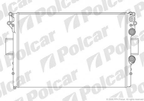 Радіатор охолодження DAILY 99- (99488591) Polcar 3052081